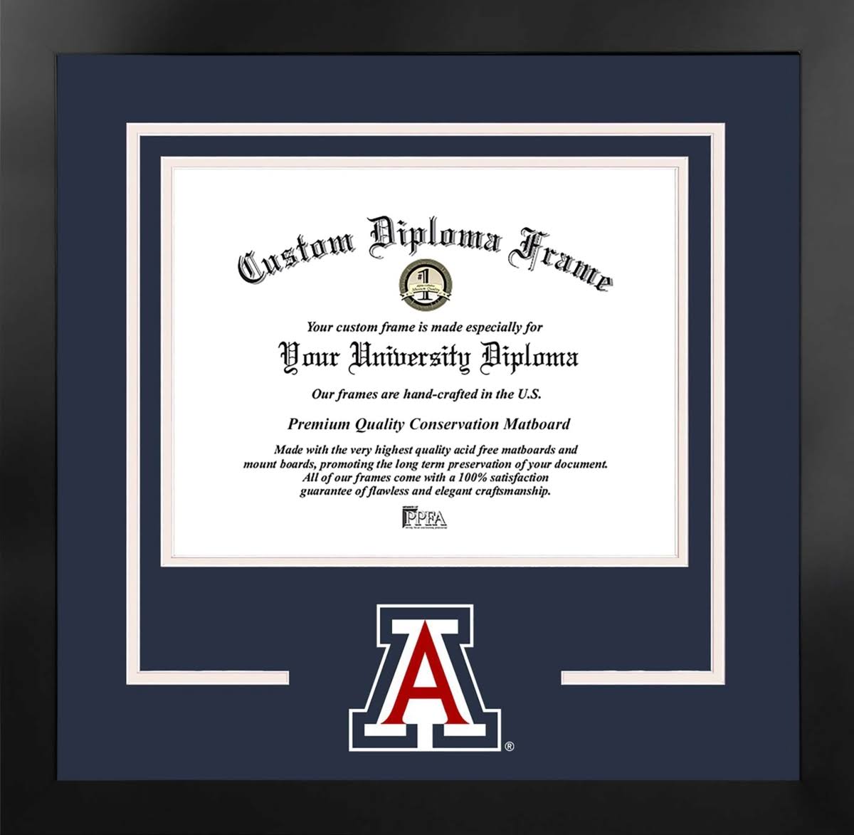 University of Arizona Wildcats Spirit Diploma Nova Black Frame W486171