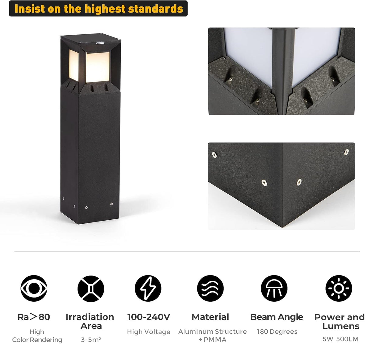 32 Inches Outdoor Path Light with 3000K LED H348971
