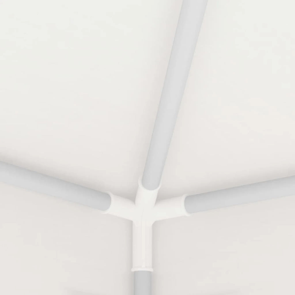 White Party Tent with 4 Mesh Sidewalls Outdoor Gazebo Canopy Sun Shade Shelter 13.1ft x 13.1ft x 9ft Q452