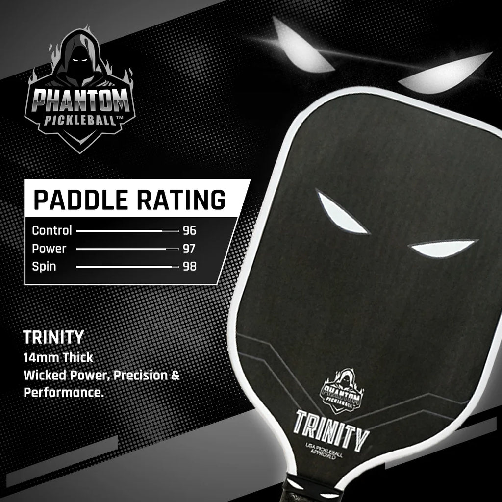14mm T700 Raw Carbon Fiber Thermoformed Pickleball Paddle with Cover I29951