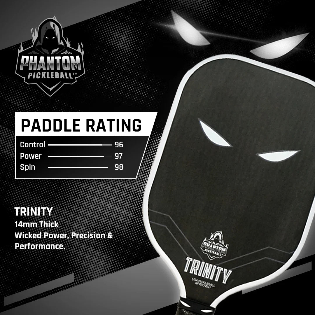 14mm T700 Raw Carbon Fiber Thermoformed Pickleball Paddle with Cover I29951