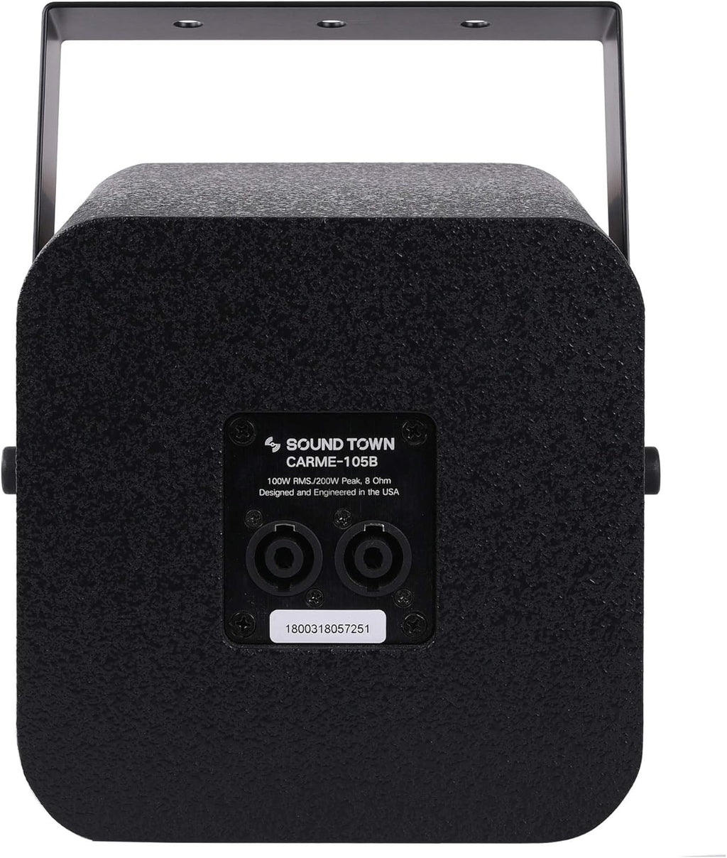 Pair of Dual 8 2-Way Passive Professional Loudspeaker, Black with U Bracket K53933