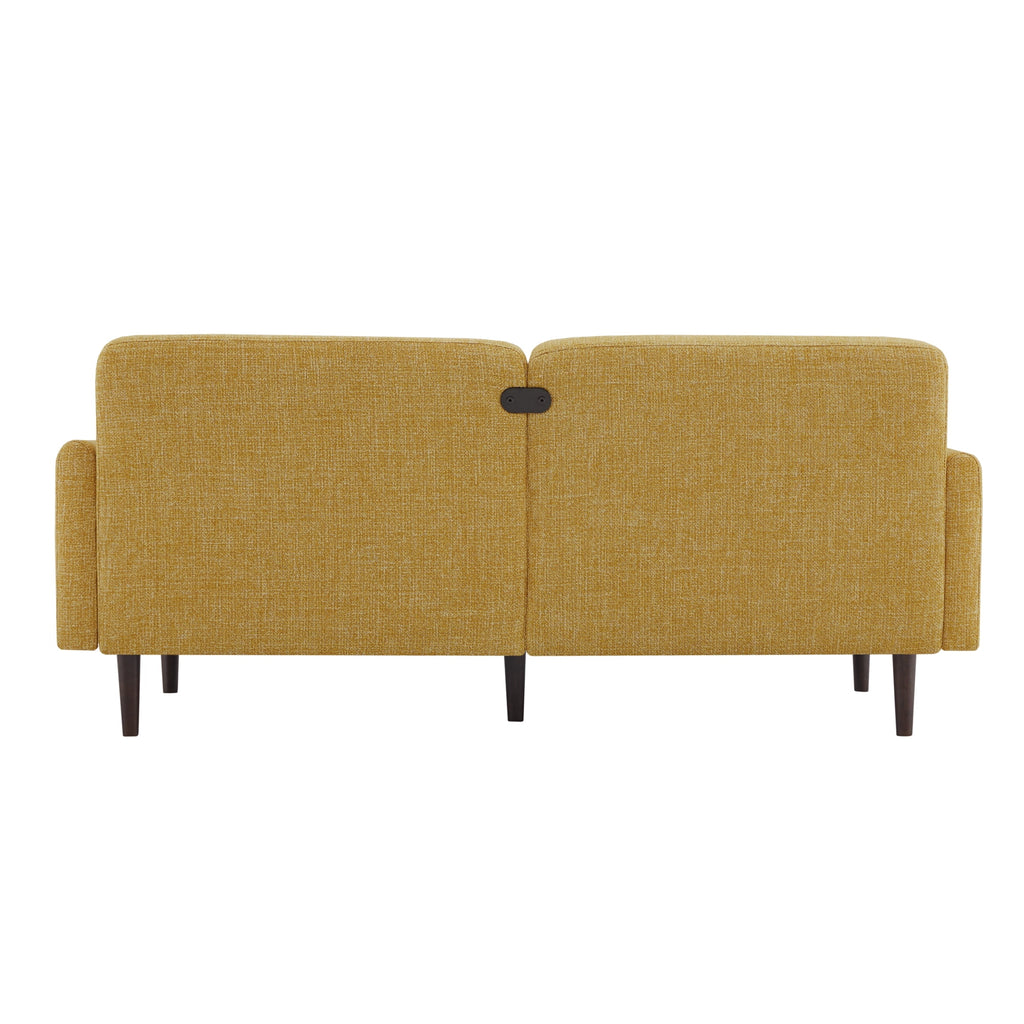 Mid-Century Modern Fabric Sofa with Solid Wood Leg T99598
