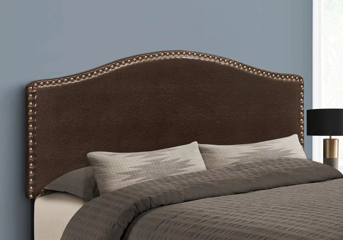 Upholstered Dark Brown Headboard Q60379