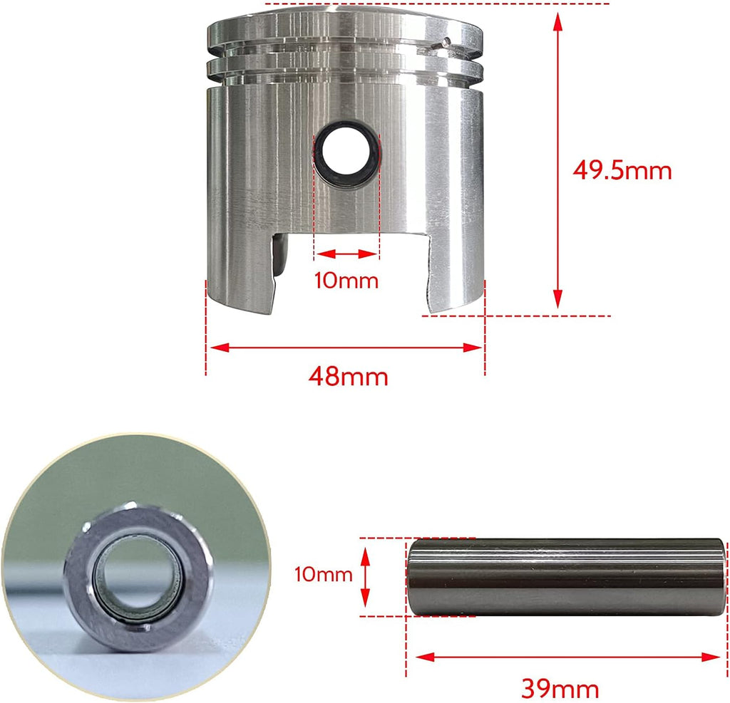 Cylinder Body with Piston Kit, Bore 48mm, Pack of 2 U4601