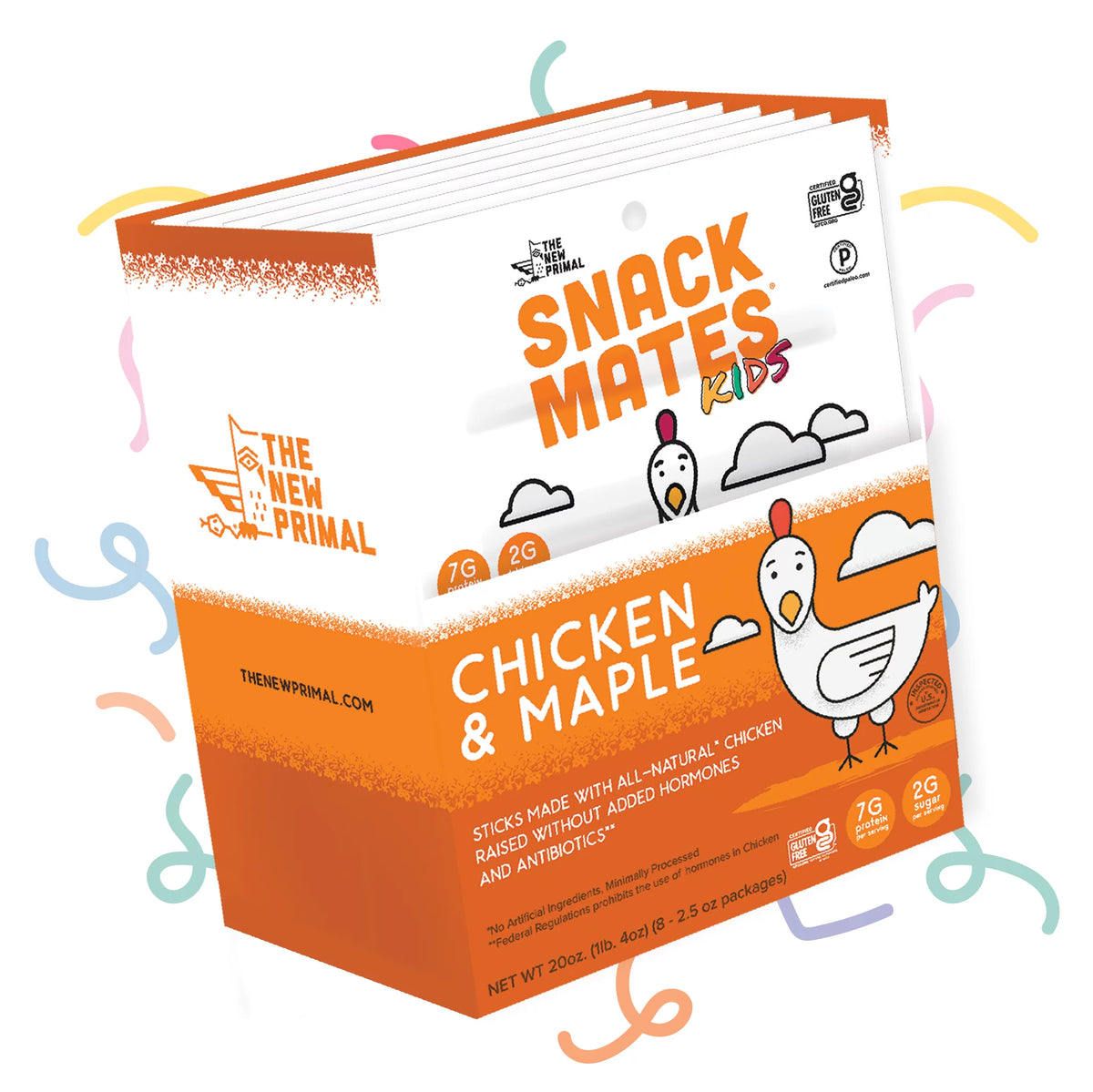 All-Natural Chicken Mini Meat Sticks 8 Packs 40 Mini-Sticks E693