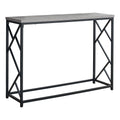 Gray and Black Contemporary Rectangular Console Table M472041