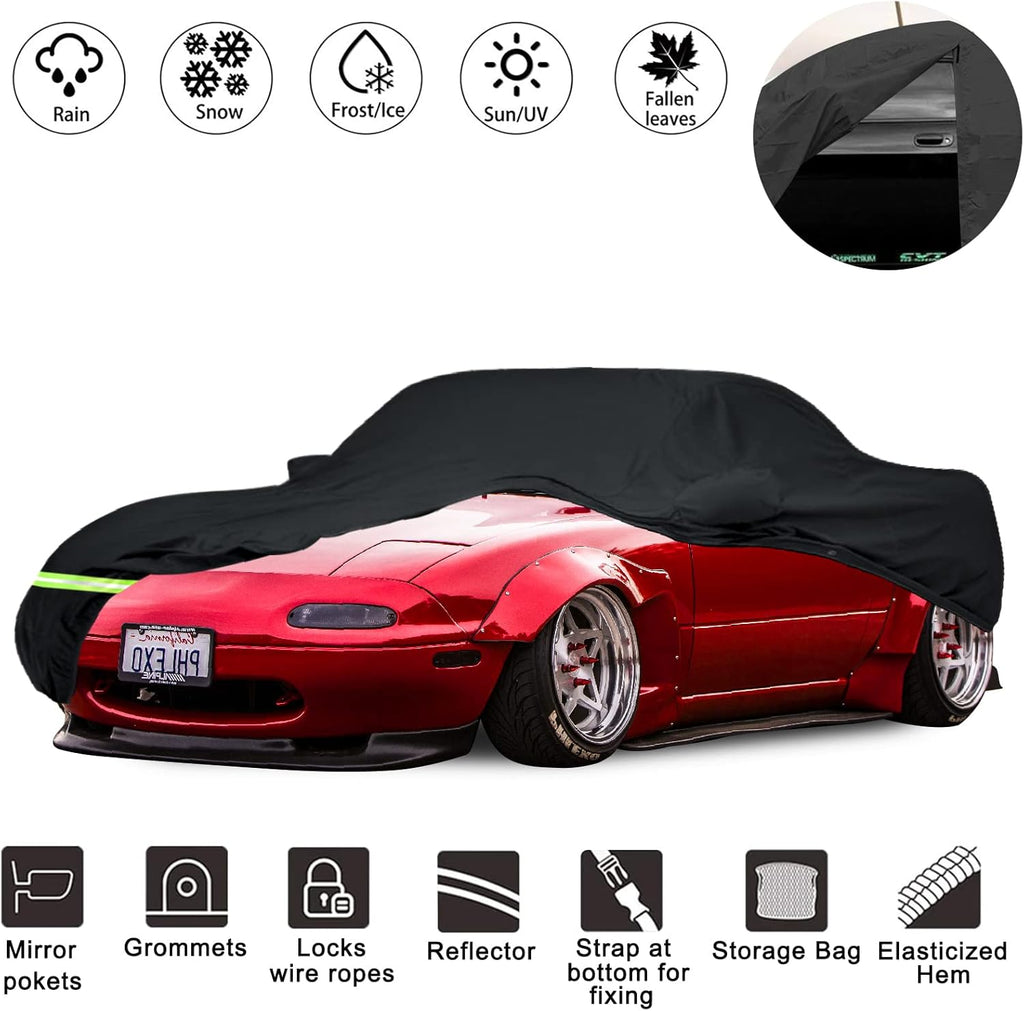 Waterproof Car Covers for Chevy Camaro, 190T, Black, Pack of 2 E373