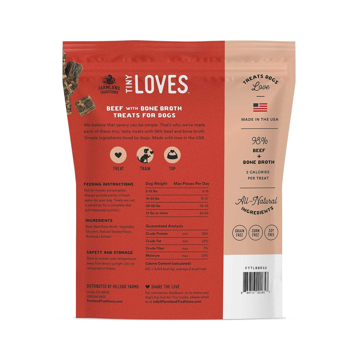 Beef with Bone Broth Flavored Jerky Dog Treats T732