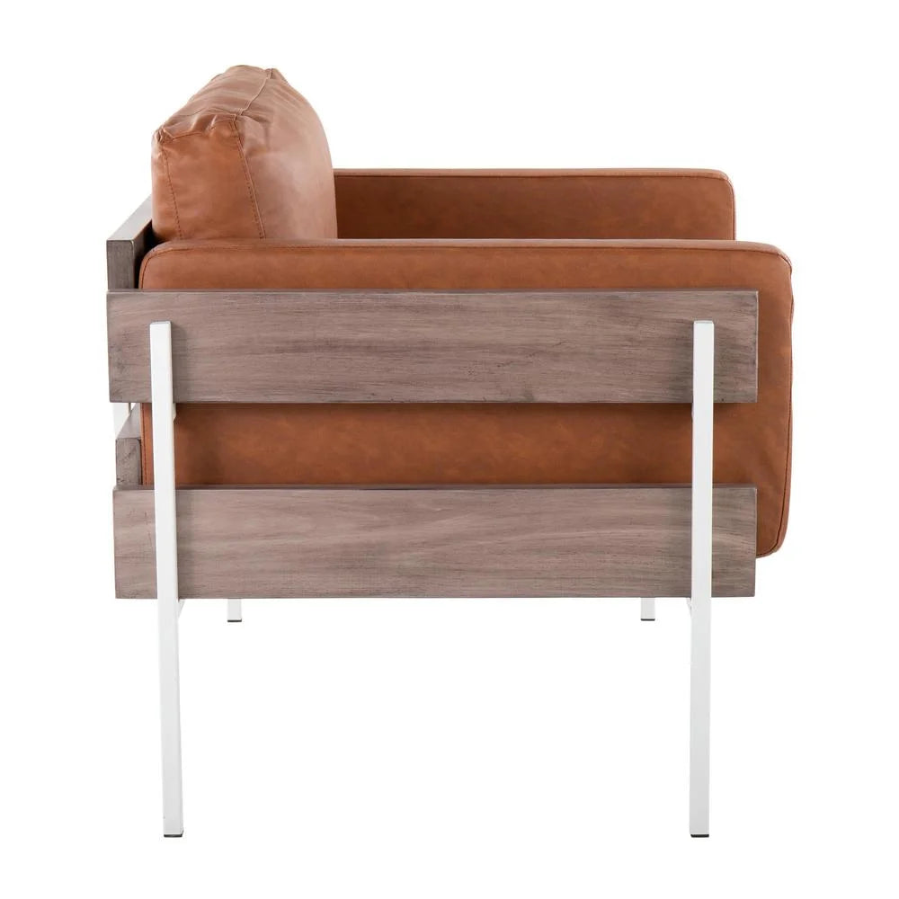 Faux Leather Accent Chair M6458