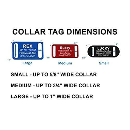 Slide-On Pet ID Tag Collar Tag F6005