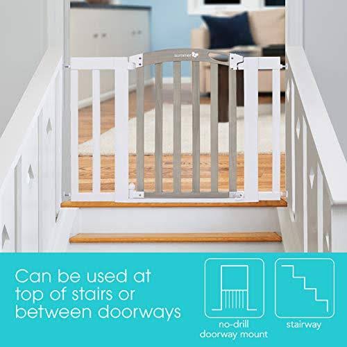 Gray Wood Wash Finish Baby Gate T13226