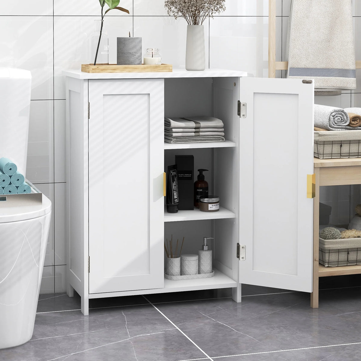 Bathroom Storage Cabinet with 2 Doors A866