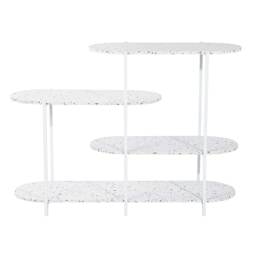 4-Tier Marble White Storage Shelf P21289