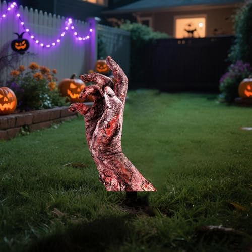 5 Pack Halloween Zombie Arm Yard Stakes F164212