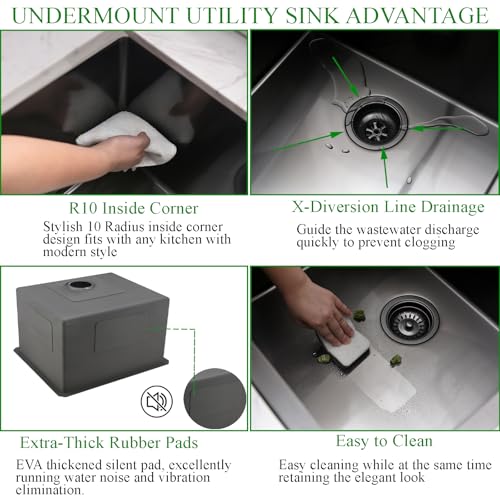 25 Inch Drop In Stainless Steel Laundry Sink with Faucet Z94237