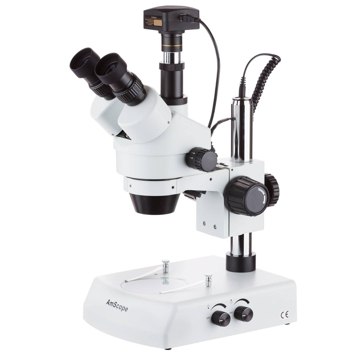 3.5X-45X LED Trinocular Zoom Stereo Microscope with 10MP USB3 Camera A2839