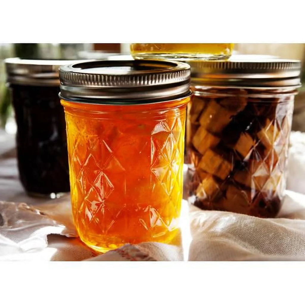 8 oz Quilted Crystal Mason Jars I4548