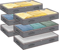 90L Under Bed Storage Bags 6 Pack Gray K589803