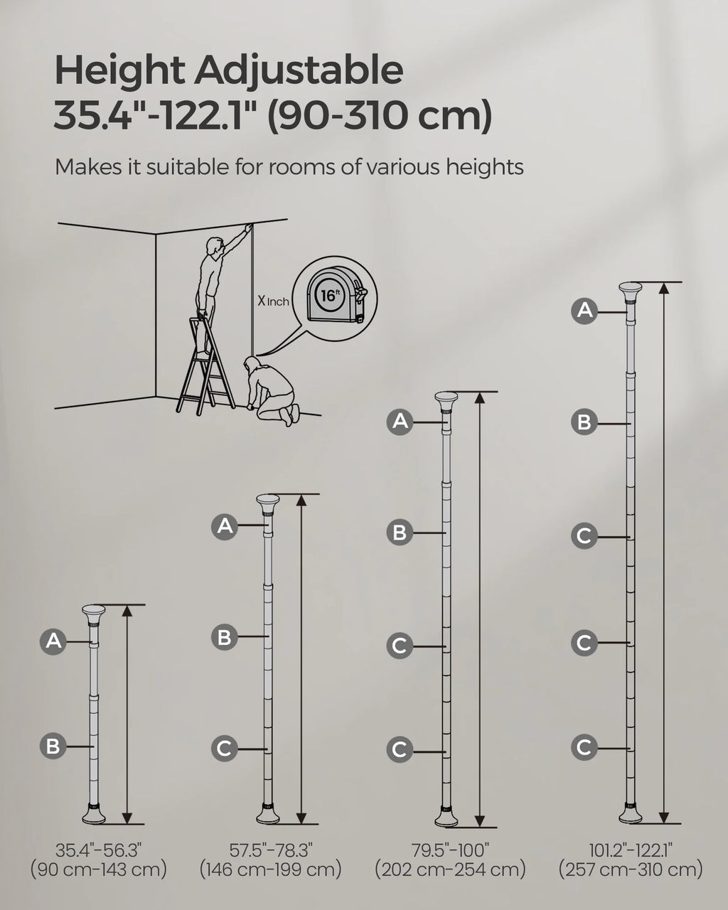 4-Tier Over The Toilet Storage Shelf P6575