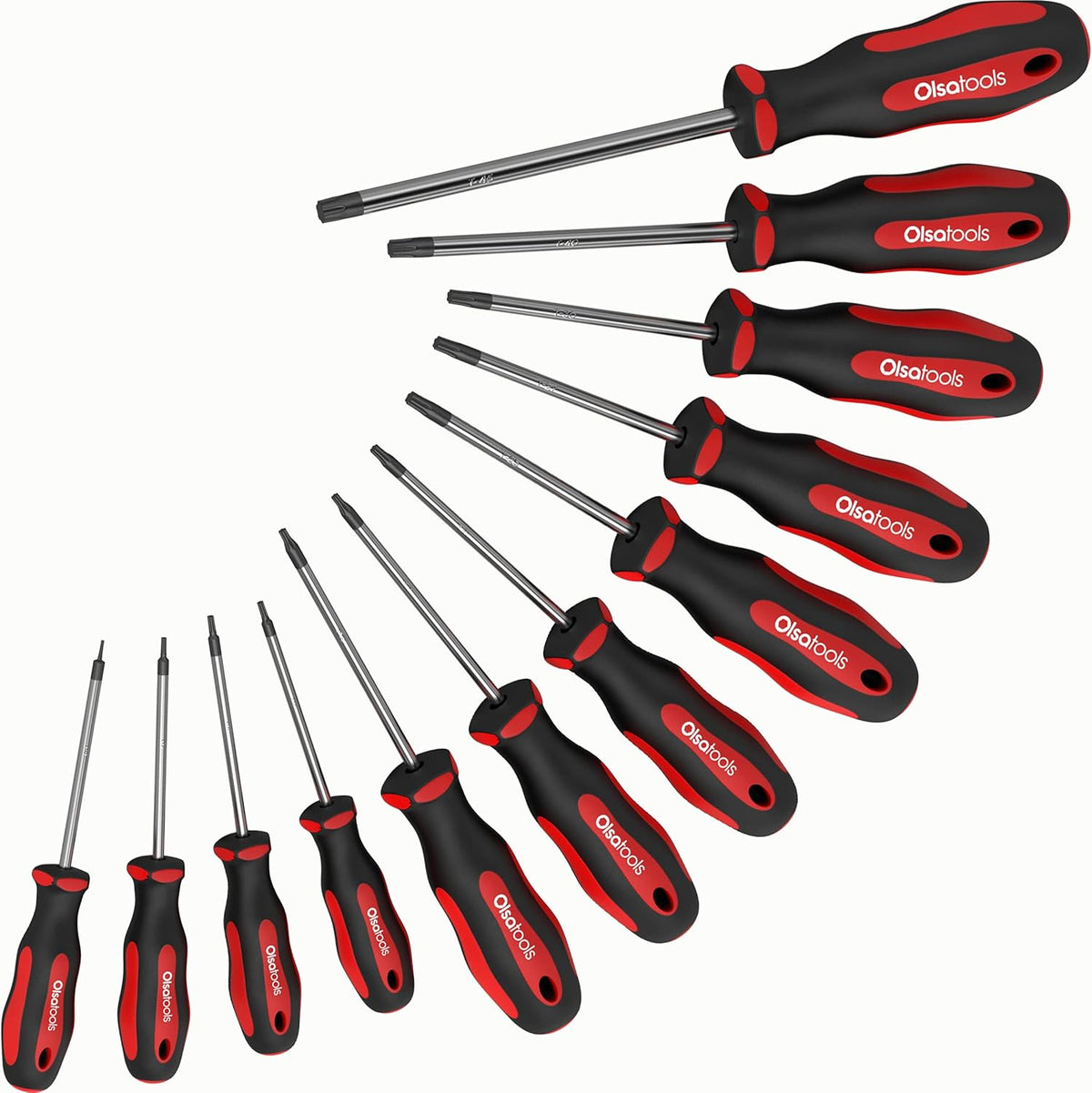 12-Piece Torx Screwdriver Set with Ergonomic Handle Grip R590979