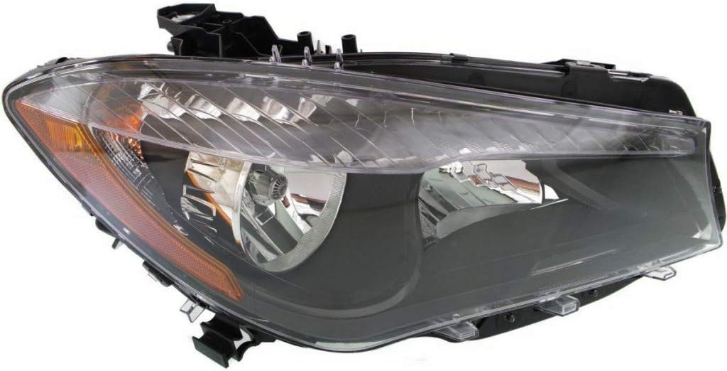 Passenger Side Headlight Assembly Black Housing V715