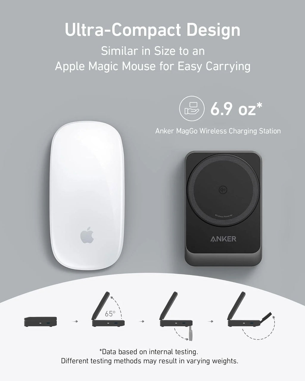 3-in-1 Wireless Charging Station with 40W USB-C Charger A299300