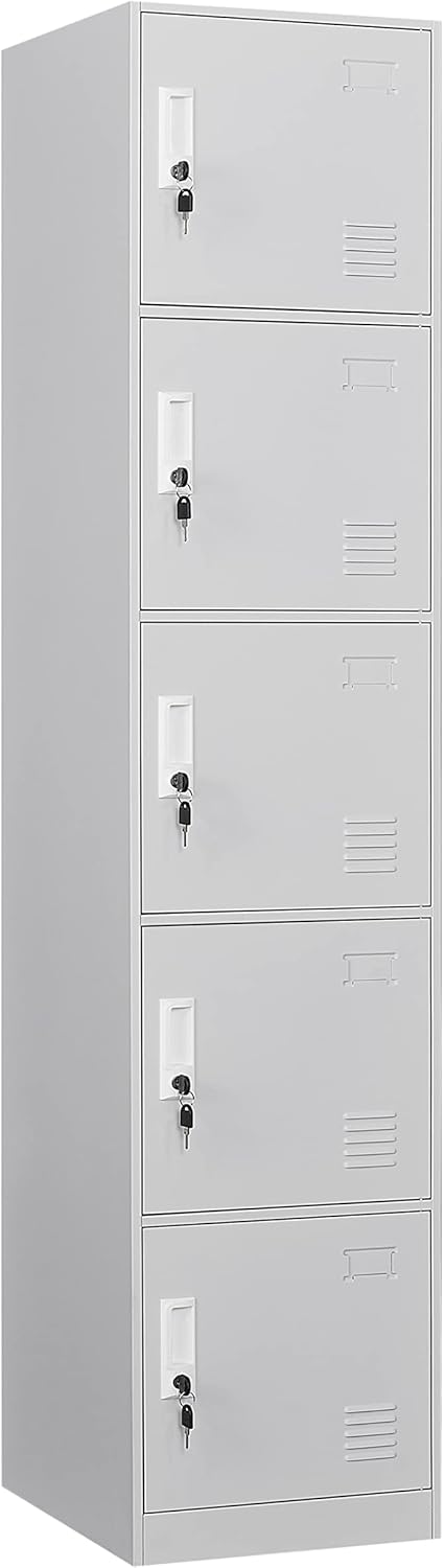 Light Gray Metal Locker Storage Cabinet I41544