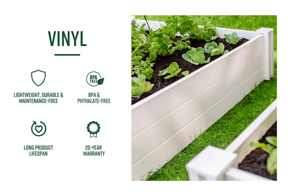 White Vinyl Trellis P7415
