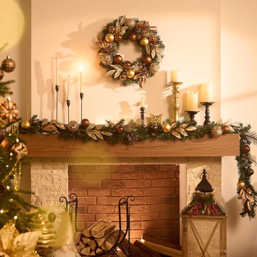 9 Ft Pre-Lit Christmas Garland with Lights R5649