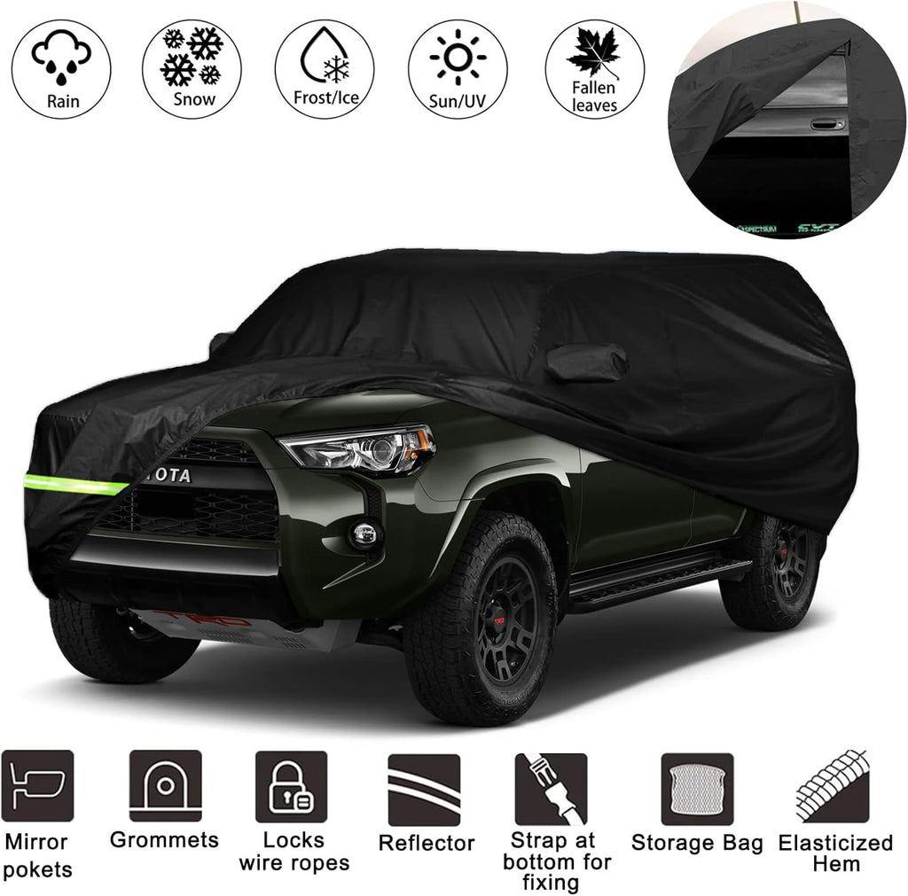 Waterproof Car Covers for Chevy Camaro, 190T, Black, Pack of 2 E373