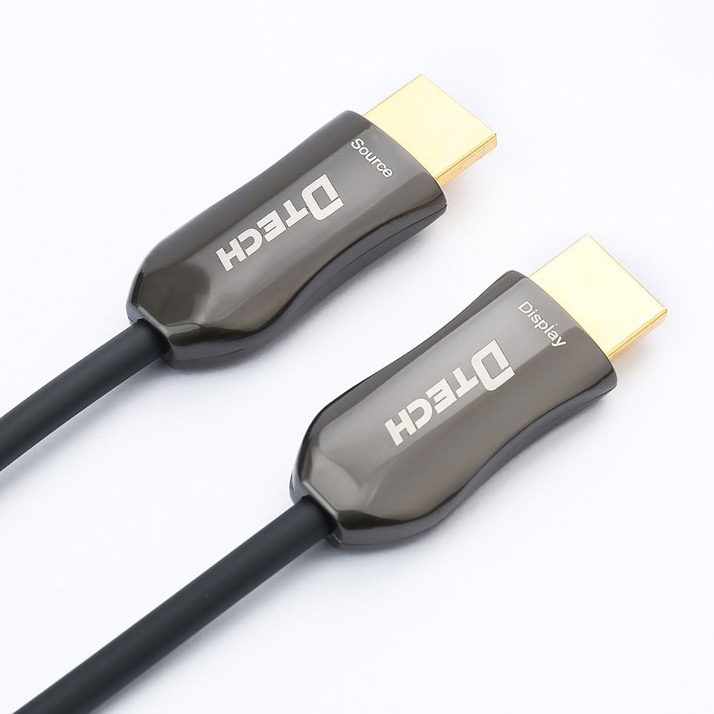 Fiber Optic HDMI Cable 50ft 4K60Hz 18Gbps Slim UHD Video Cord Pack of 2 X593