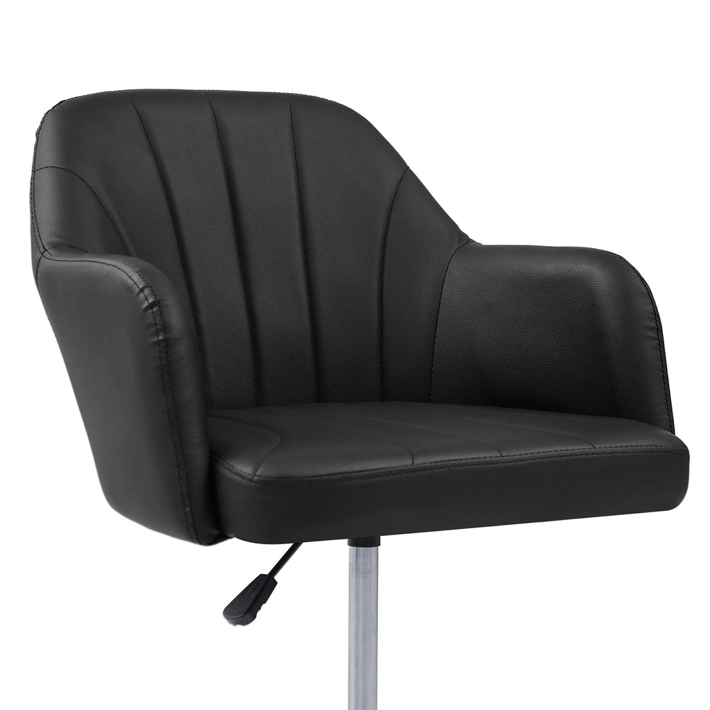 Black Height Adjustable PU Leather Office Chair C764