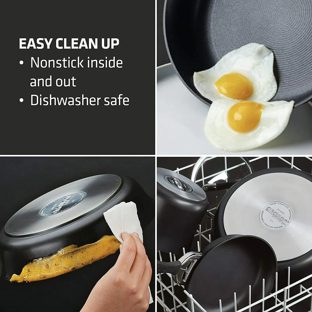 11 Piece Hard Anodized Non-Stick Cookware Set O336532