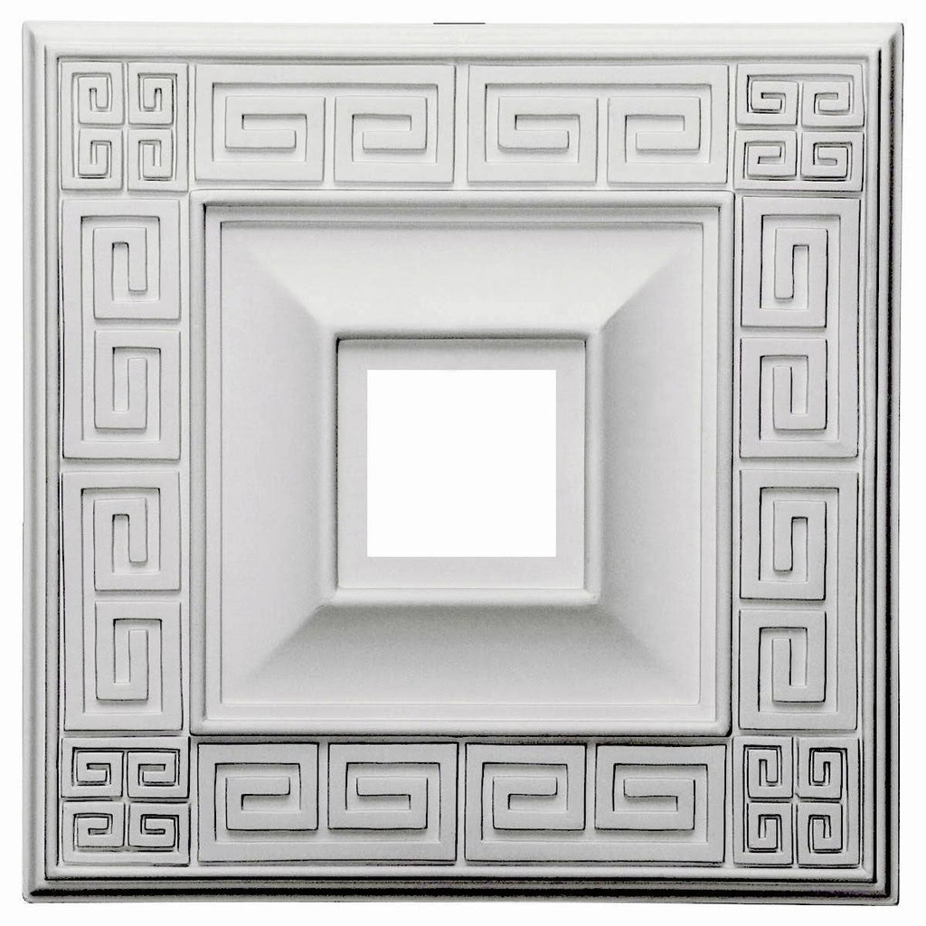 18x22W x 18x22H x 3 1/2x22ID x 1 1/8x22P Ceiling Medallion C605396