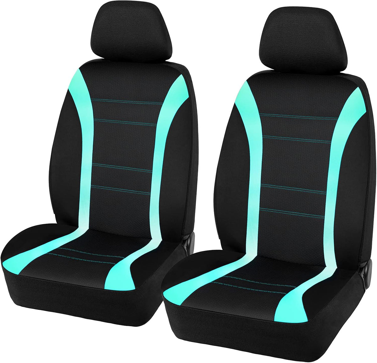 Waterproof Car Seat Cover Low Back Neoprene Fabric Gradient Mint Green V65663