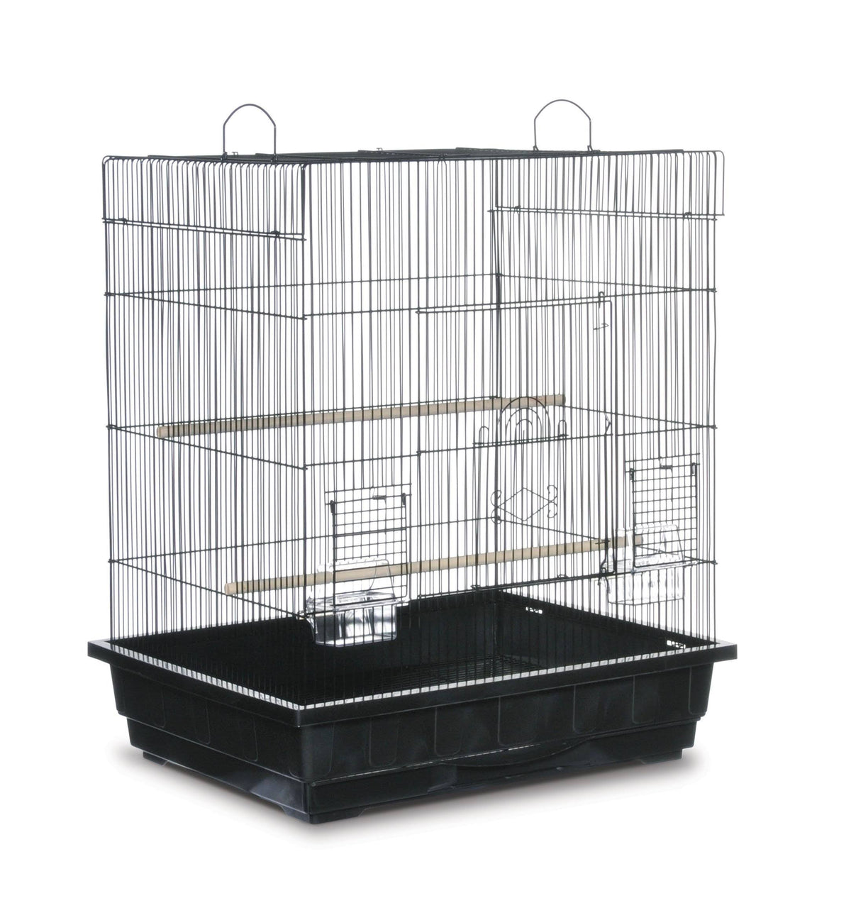 Black Square Roof Parakeet Cage Y9375