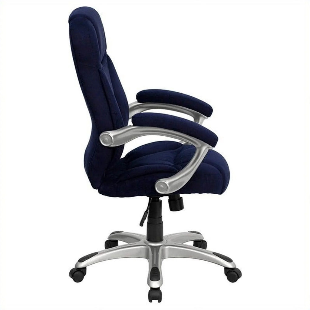 Navy Microfiber Upholstered Office Chair A78982
