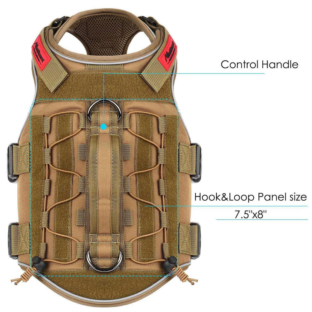 Tactical Dog Harness Reflective No Pull with Handle N2777