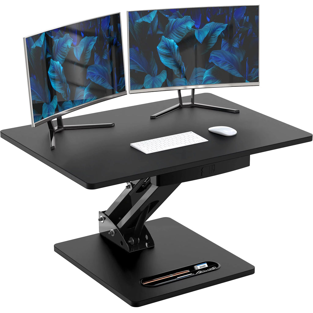 28" Black Height Adjustable Standing Desk E19980