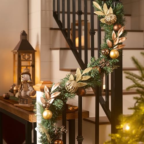 9 Ft Pre-Lit Christmas Garland with Lights R5649
