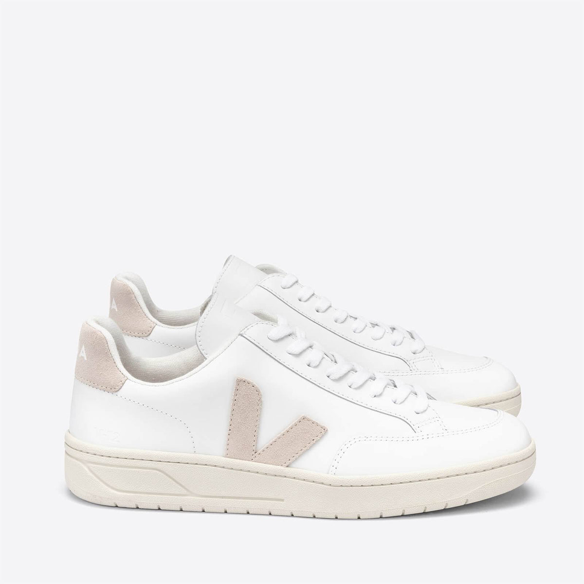 White Sable Leather Sneakers S276391