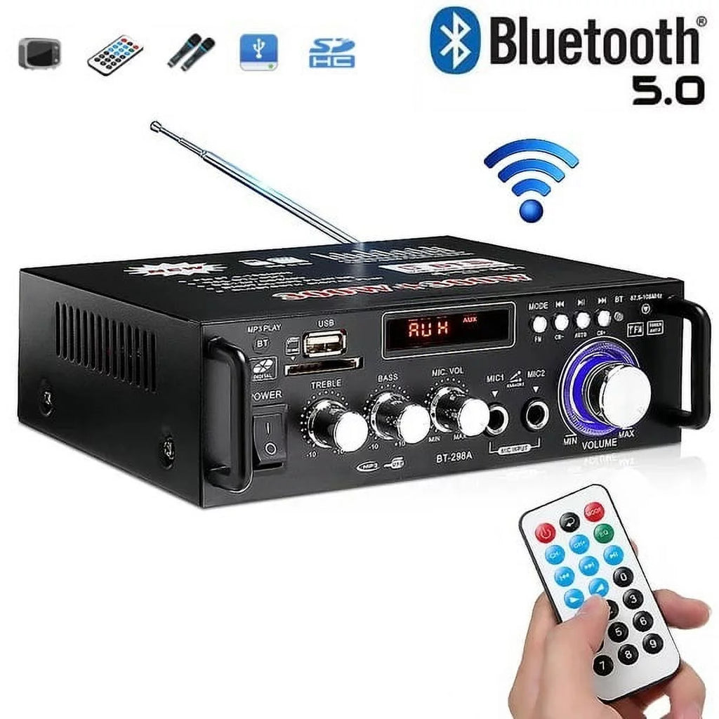 600W 4-16Ohm Bluetooth Stereo Amplifier with Remote R132