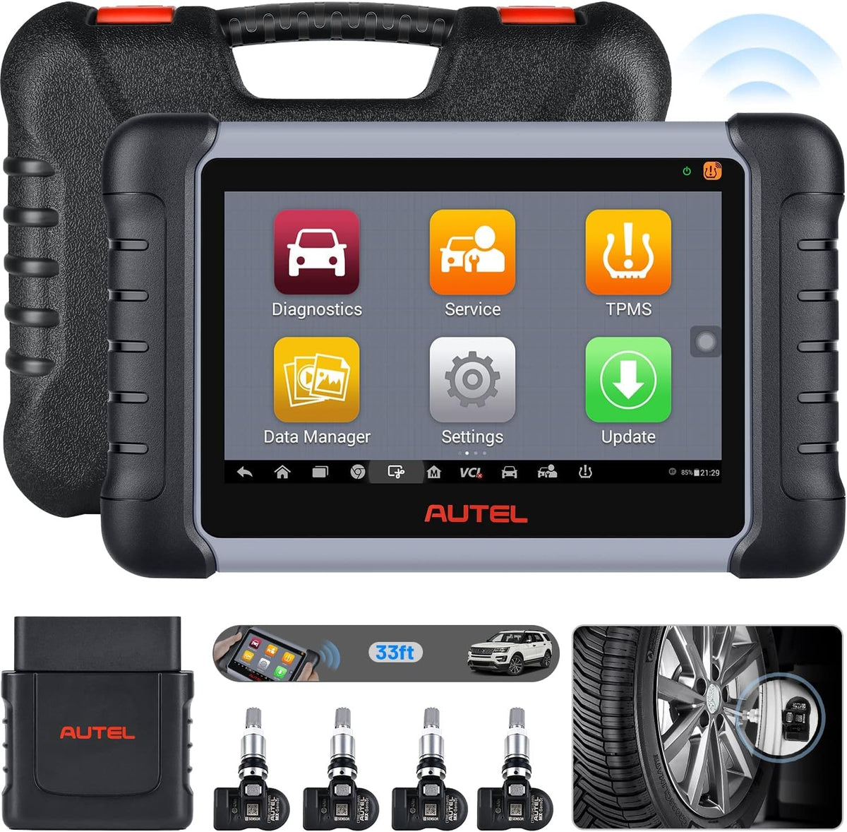 Autel MaxiCOM MK808TS Pro Diagnostic Scan Tool with Full TPMS Services U92762