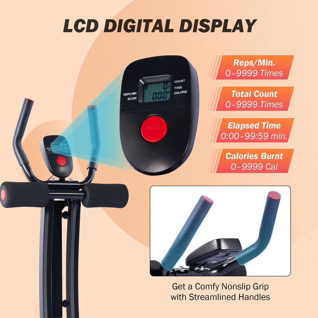 Ab Core Trainer with Display and 4 Incline Levels P82099
